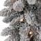 Glitzhome® 9ft. Pre-Lit Flocked Christmas Garland Set with Timer, 3 Functions